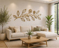 Minimal Floral Metal Wall Art
